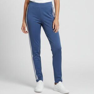 Adidas Navy Joggers with White Stripes